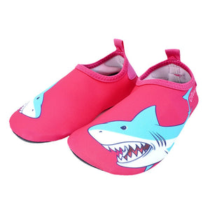 Pink Shark Non - Slip Quick Dry Beach Shoes Kids - 24 - 25 EUR Swim