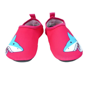 Pink Shark Non - Slip Quick Dry Beach Shoes Kids - 24 - 25 EUR Swim