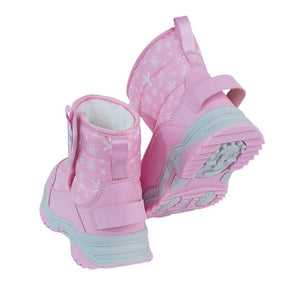 Pink Snowflake Waterproof Winter Snow Boots for Kids for Minus Degree Temperature - 26 EUR Winter Wear