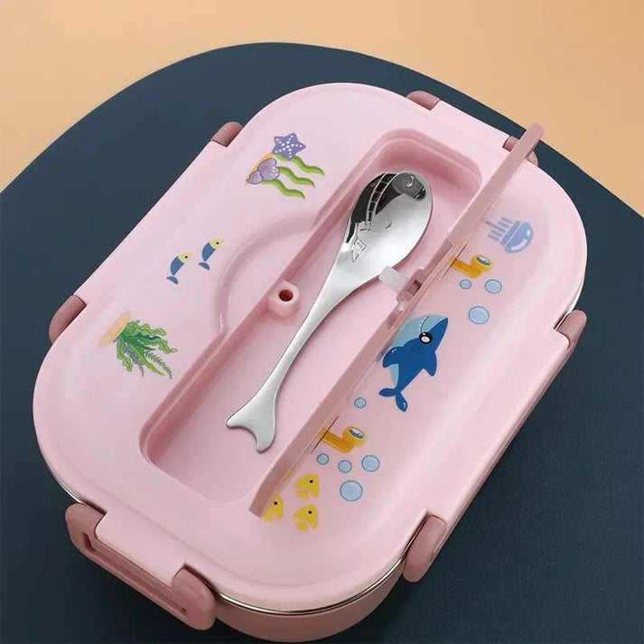 Little Surprise Box Submarine Theme Compartment Steel Tiffin Lunch Box for Boys & Girls