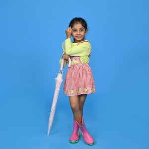 Pink Translucent Bunny Hugs, Rain and All - season Umbrella for Kids & Adults - Monsoon Wear
