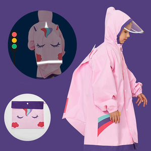 3d Peach Unicorn Kids Raincoat - Little Surprise Box3d Peach Unicorn Kids Raincoat