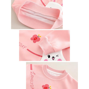 Pink Wink Bunny Tracksuit Set for Kids - 2 - 3 Years Kids Clothing
