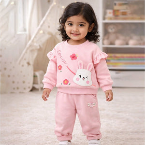 Pink Wink Bunny Tracksuit Set for Kids - 2 - 3 Years Kids Clothing