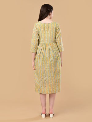 Pixel Pulse Maternity And Nursing Dress - S Maternity Casual Dress