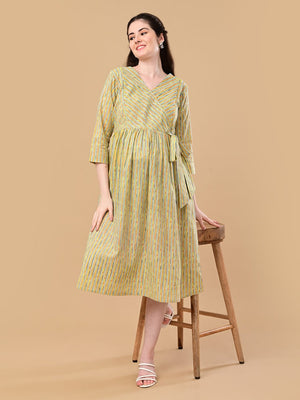 Pixel Pulse Maternity And Nursing Dress - S Maternity Casual Dress