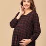 Plaid It Cool Maternity and Nursing Top - MAT - SD - PLICL - S