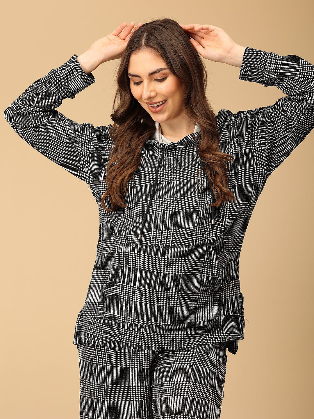 Plaiditude Maternity And Nursing Hoodie Pajama Loungewear Set - NW - SD - PLIDT - M