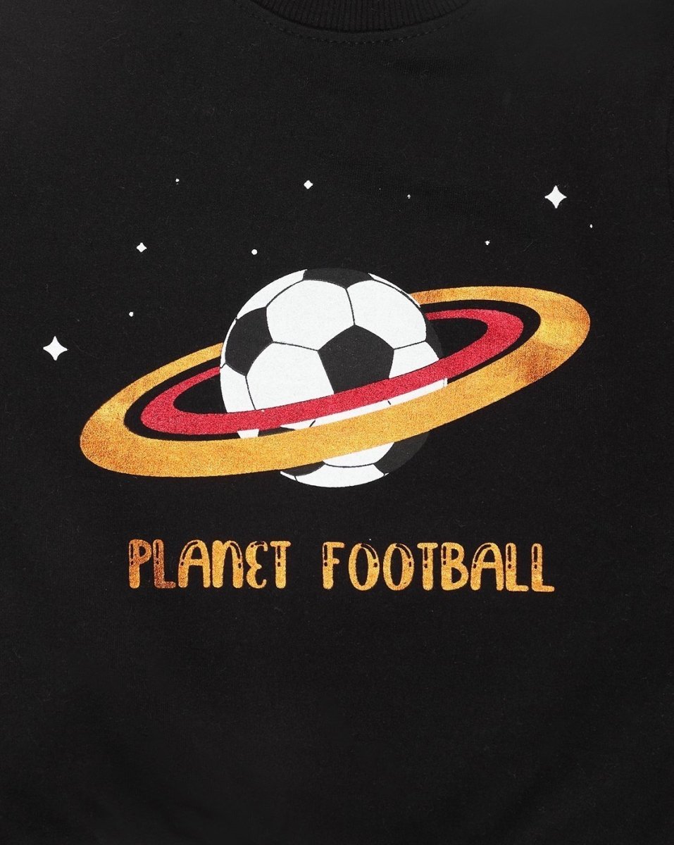 Planet Football Sweatshirt and Grey Sweatpants Combo - SWSP-PFGY-0-6