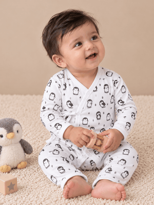 Play with Penguin Infant Romper (Jabla Style) - Preemie Infant Rompers
