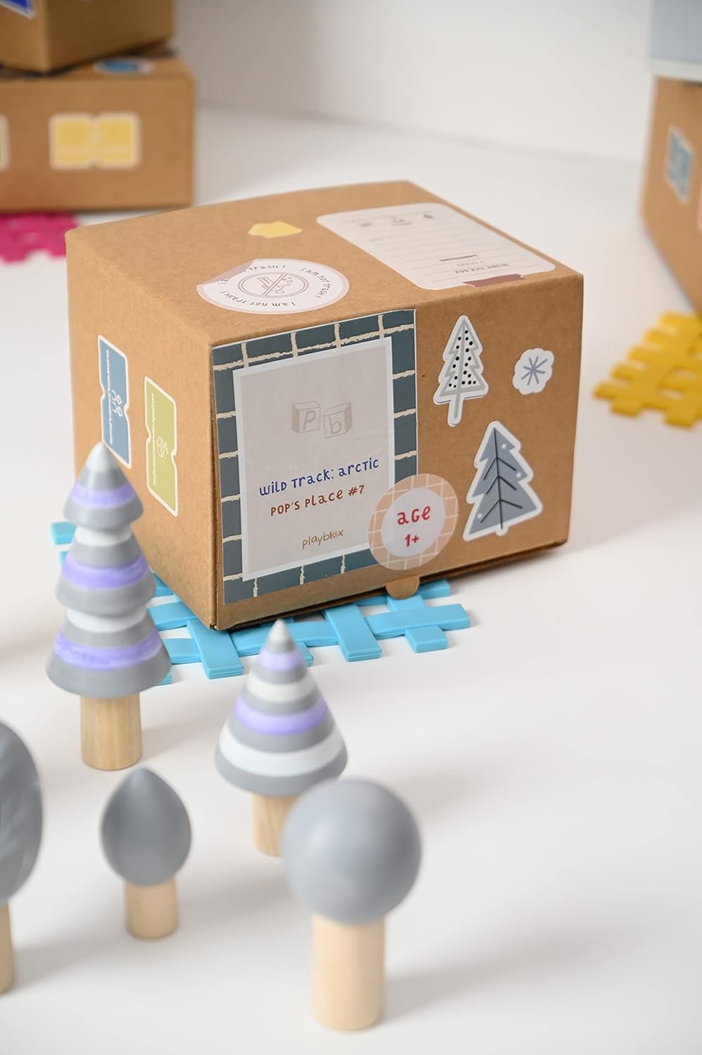 Playbox 7Pcs Wooden Arctic Tree Toy Set - PBC - 009