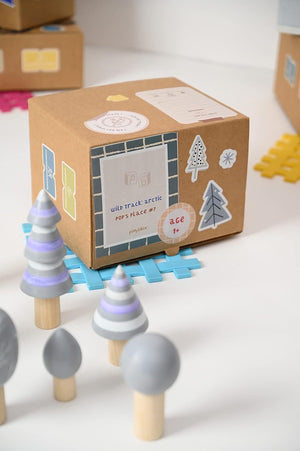 Playbox 7Pcs Wooden Arctic Tree Toy Set - PBC - 009