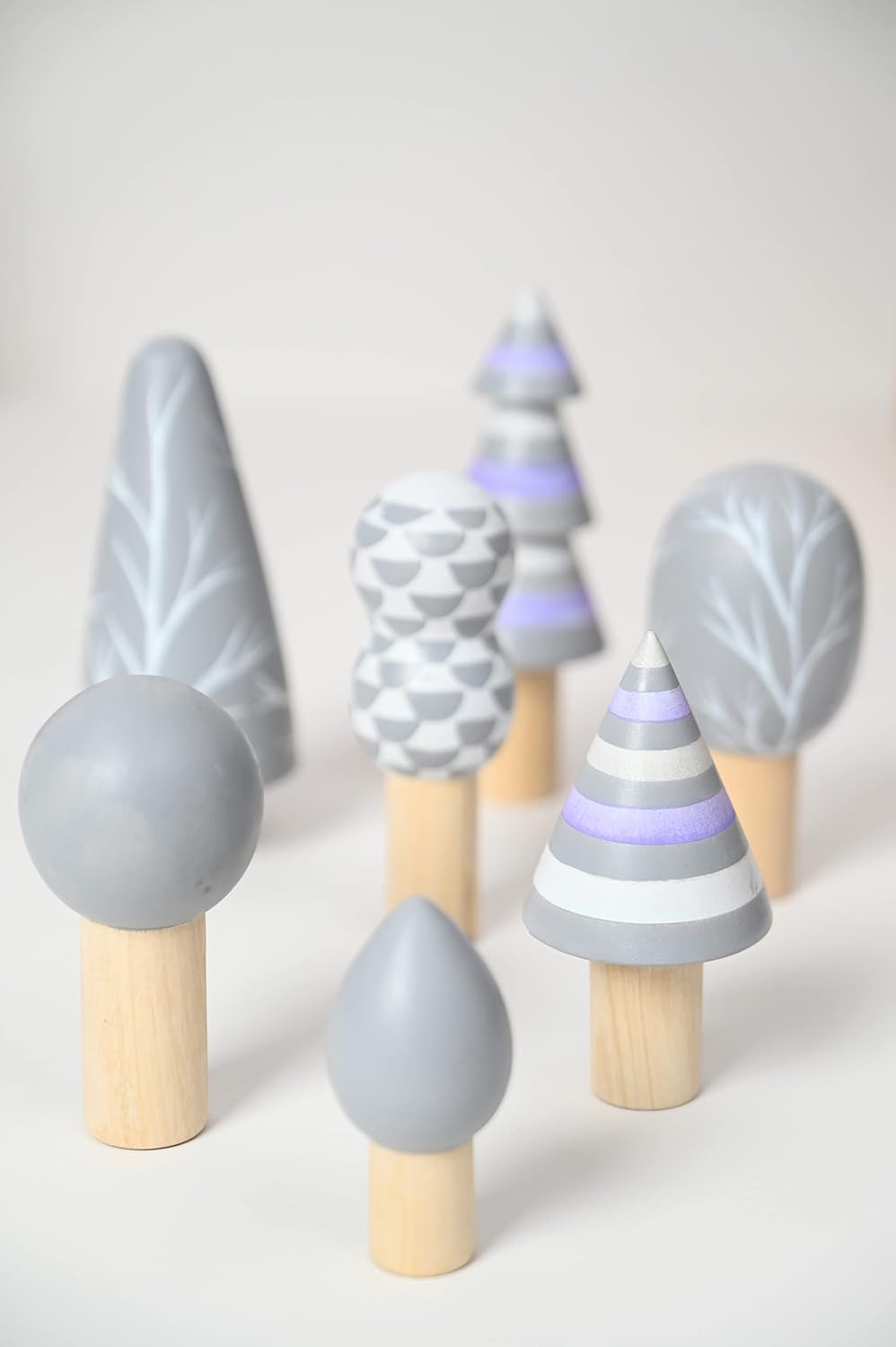 Playbox 7Pcs Wooden Arctic Tree Toy Set - PBC - 009