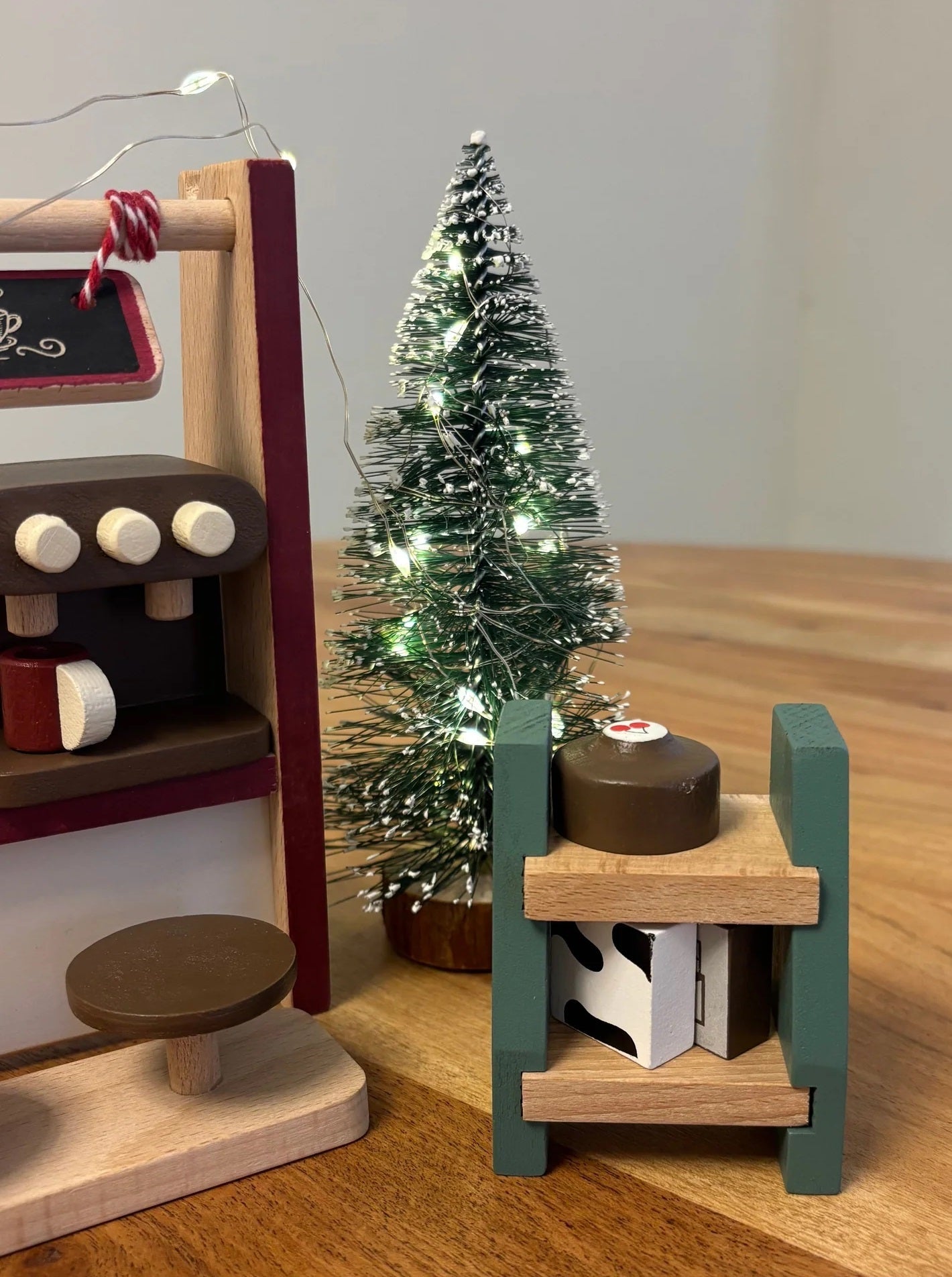 Playbox Christmas Special Hot Cocoa Shop Wooden Toy | Pretend Play Toddler & Kids Baby Toys - Pretend & Play Toys