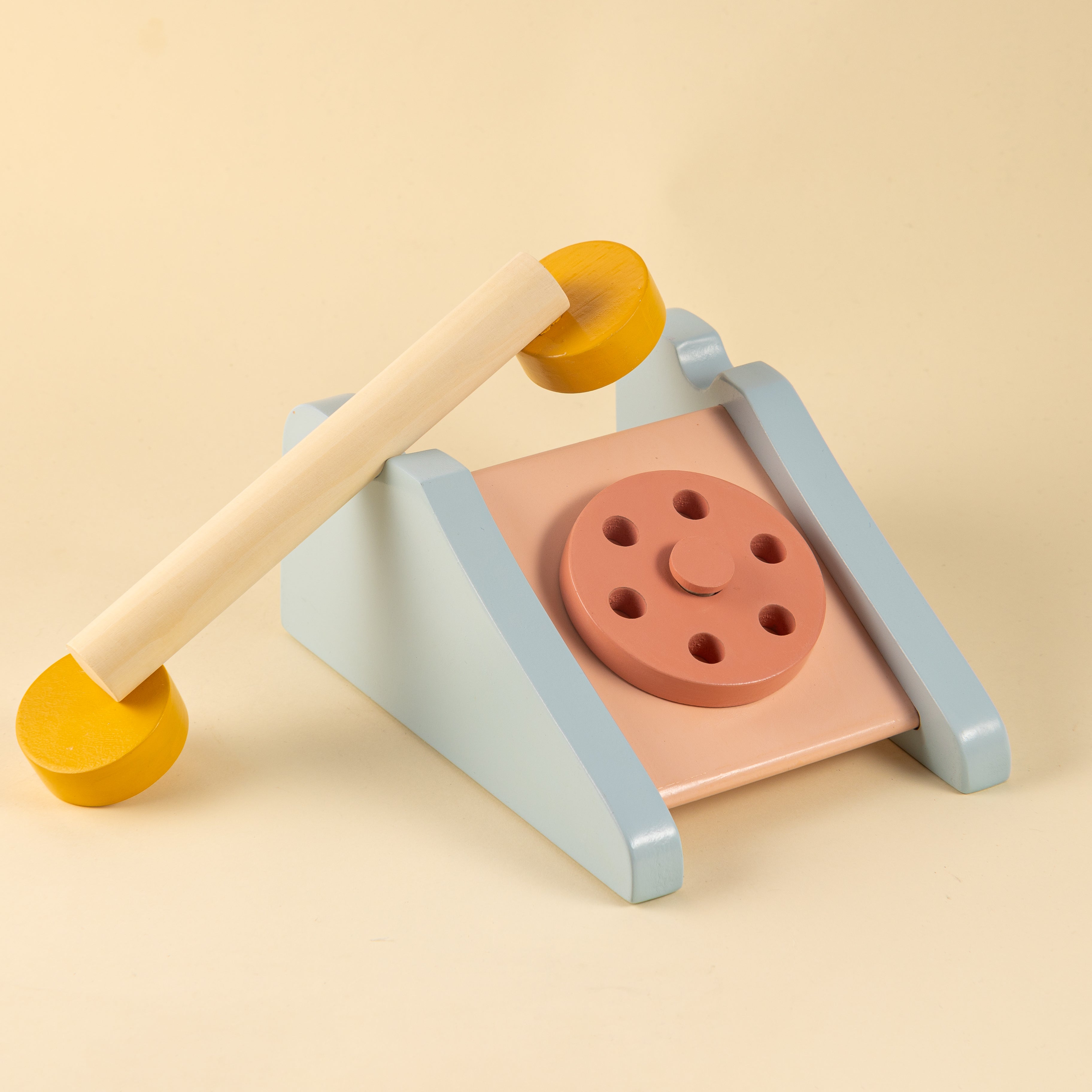 Playbox Clubhouse Telephone Wooden Toy | Phone Pretend Play Toddler & Kids Toys - PBP - 023