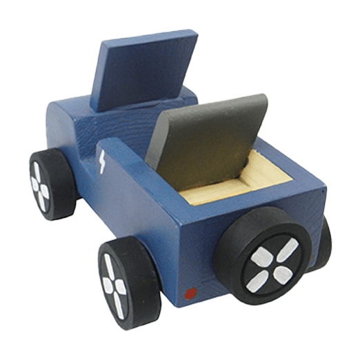 Playbox Kid Wooden Ev Jeep With Artificial Wooden Electirc Charger - PBR - 001