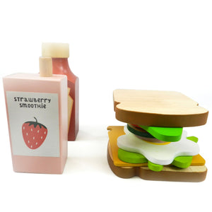 Playbox Kitchen Breakfast Food Toasty House Wooden Pretend Play Toy for Toddlers - PBP - 021