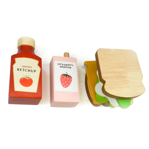 Playbox Kitchen Breakfast Food Toasty House Wooden Pretend Play Toy for Toddlers - PBP - 021