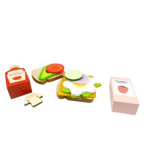 Playbox Kitchen Breakfast Food Toasty House Wooden Pretend Play Toy for Toddlers - PBP - 021