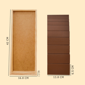 Playbox Montessori Brown Stairs/Steps Wooden Educational Toy for Toddler & Kids Baby Toys with 10 Durable Cuboidal Blocks with Tower Frame