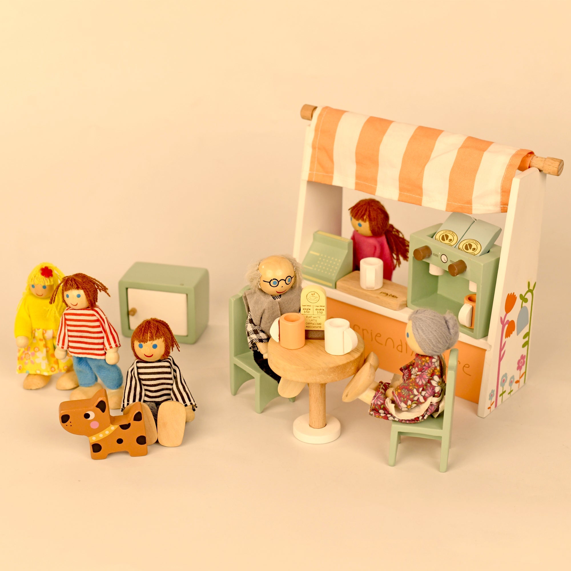 PlayBox Pet Friendly Cafe Wooden Toy | Pretend Play Toddler & Kids Baby Toys - PBP - 028