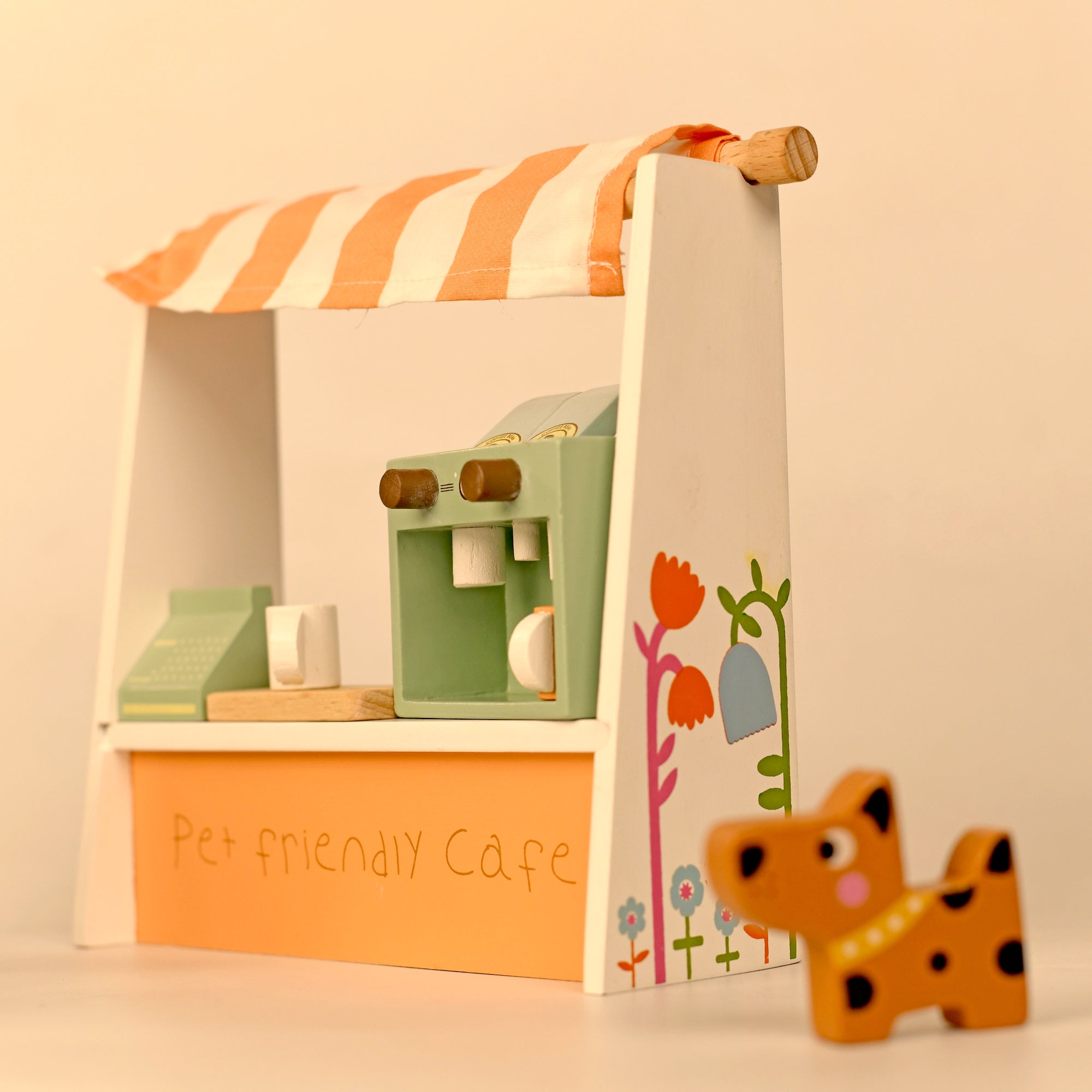 PlayBox Pet Friendly Cafe Wooden Toy | Pretend Play Toddler & Kids Baby Toys - PBP - 028