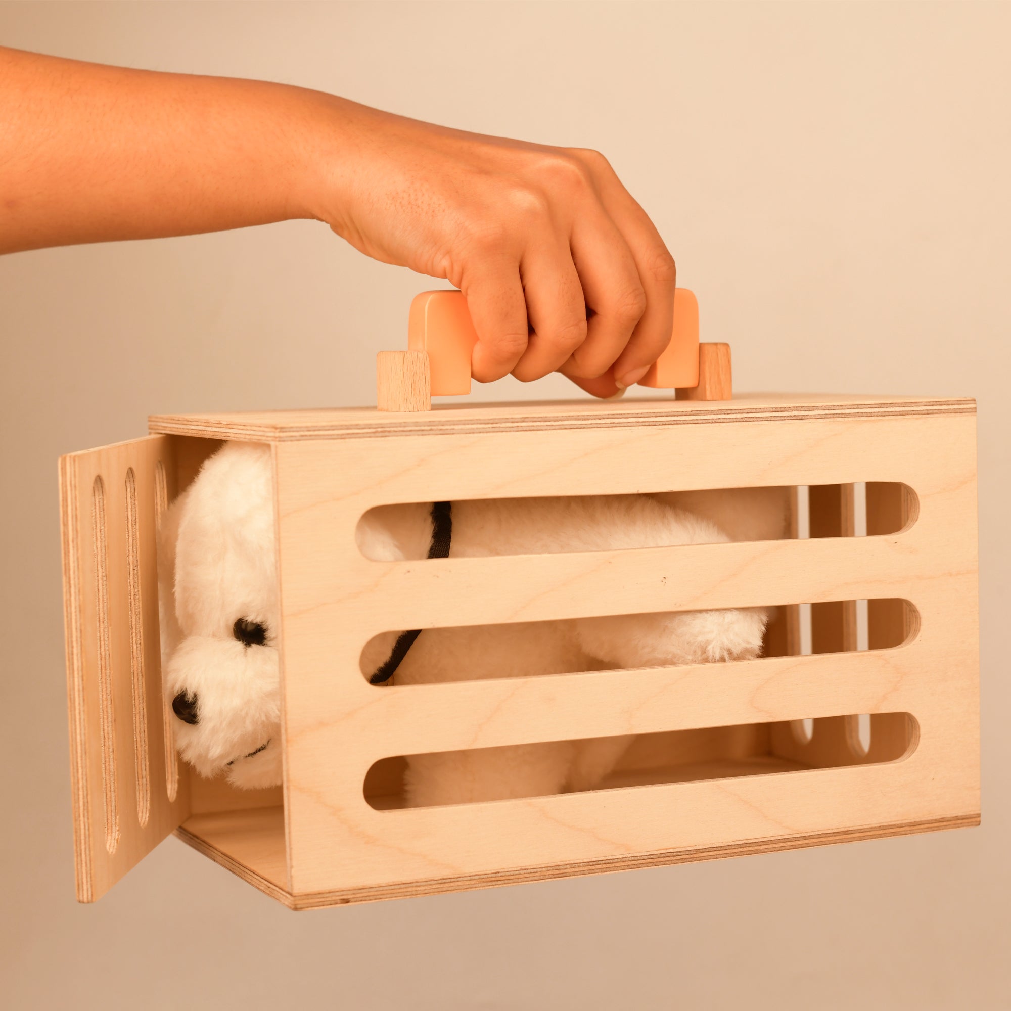 PlayBox Pet Grooming Play Set Wooden Toy | Pretend Play Toddler & Kids Baby Toys - PBP - 029