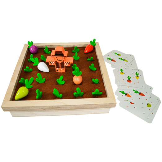 Playbox Pretend Play Toy Wooden Toy Memory Game ( 1 Years + ) Imagination & Creativity Find My Veggie Farm Game Wooden Toy (Set Of 1),kids 1 year - PBV - 001