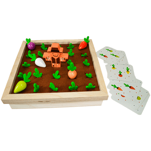 Playbox Pretend Play Toy Wooden Toy Memory Game ( 1 Years + ) Imagination & Creativity Find My Veggie Farm Game Wooden Toy (Set Of 1),kids 1 year