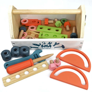 Playbox Pretend Play Wooden Toy Tool Kit Imagination and Creativity Fix it up Wooden Toy - PBP - 001