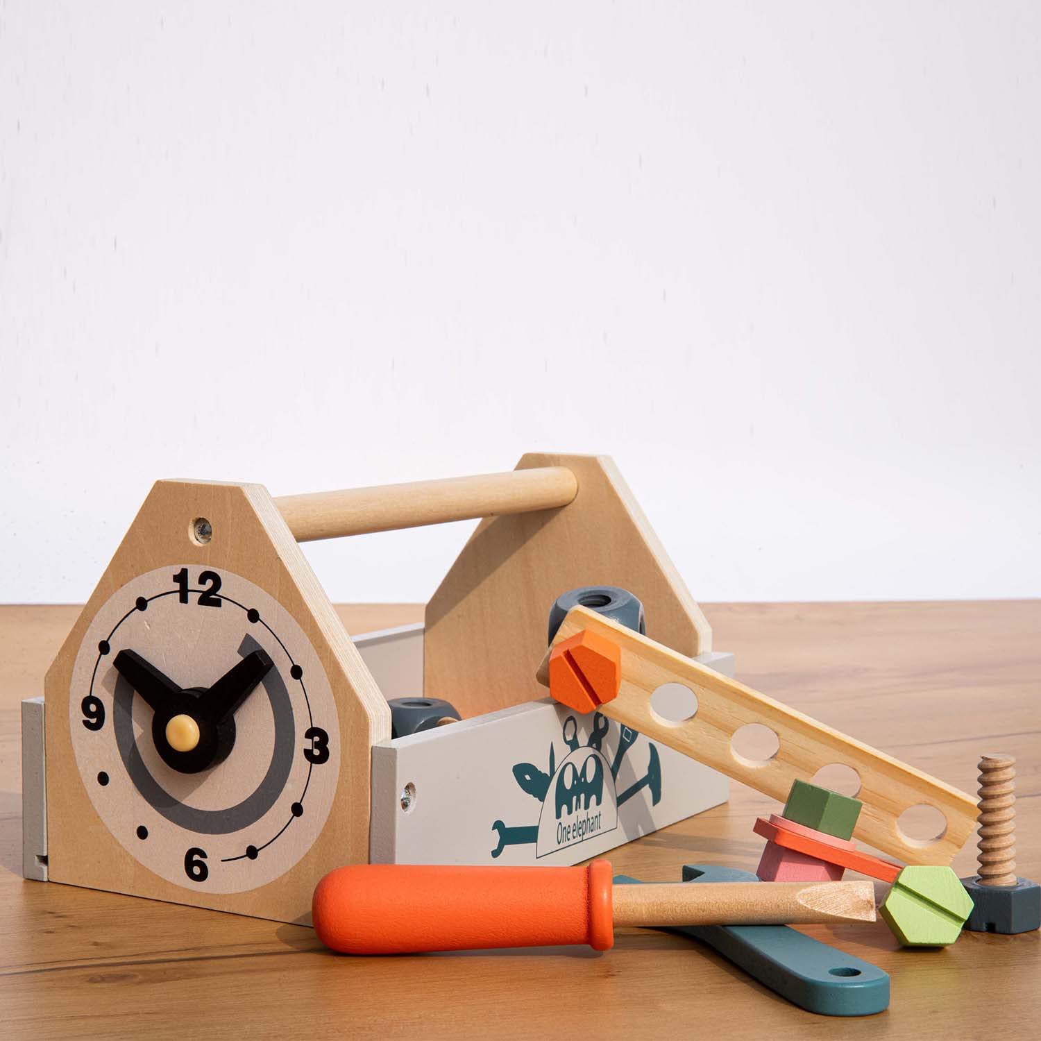 Playbox Pretend Play Wooden Toy Tool Kit Imagination and Creativity Fix it up Wooden Toy - PBP - 001