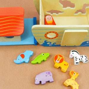 Playbox Wild Cruise Wooden Animal Ark Toy, Educational Animal Transport Ship Toy - PBP - 019