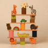 Playbox Wodden Zoo Tower | Balancing Activities Toy | Great Gift for Kids and Toddlers | Wooden Animal Stacking Toys - PBV - 004