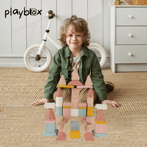 Playbox Wooden Building Blocks Toys Set - PBB - 002