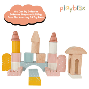 Playbox Wooden Building Blocks Toys Set - PBB - 001