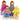 Playbox Wooden Figure Pop's Family Dolls Pretend Play Toy Set For Children Kids - PBP - 014