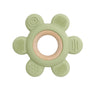 Playbox Wooden Flower BPA Free Silicone Teether Soothe Baby Gums Assorted Color - PBN - 005