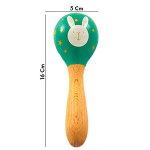 Playbox Wooden Non - Toxic Forest Rattle Toys for Kids | Discover Sounds and Explore Textures, Pack of 2 - PBN - 002C