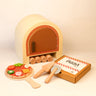 Playbox Wooden Pizza Oven Kitchen Set Toddler & Kids Pretend Play Pizza Making Cooking Toy Set Imagination and Creativity | Kids Toys for Cooking Simulation Educational Toys - PBP - 030