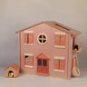 Playbox Wooden Pop's Doll House with Furniture Play Toy Set | Pretend Play Kids Baby & Toddler Toys - PBP - 033