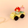 Playbox Wooden Pull Along Forest Toy Set Non - Toxic Push Pull String Toys for Toddler & Kids Baby Encourages Walking & Develops Skills Toys - PBN - 007A