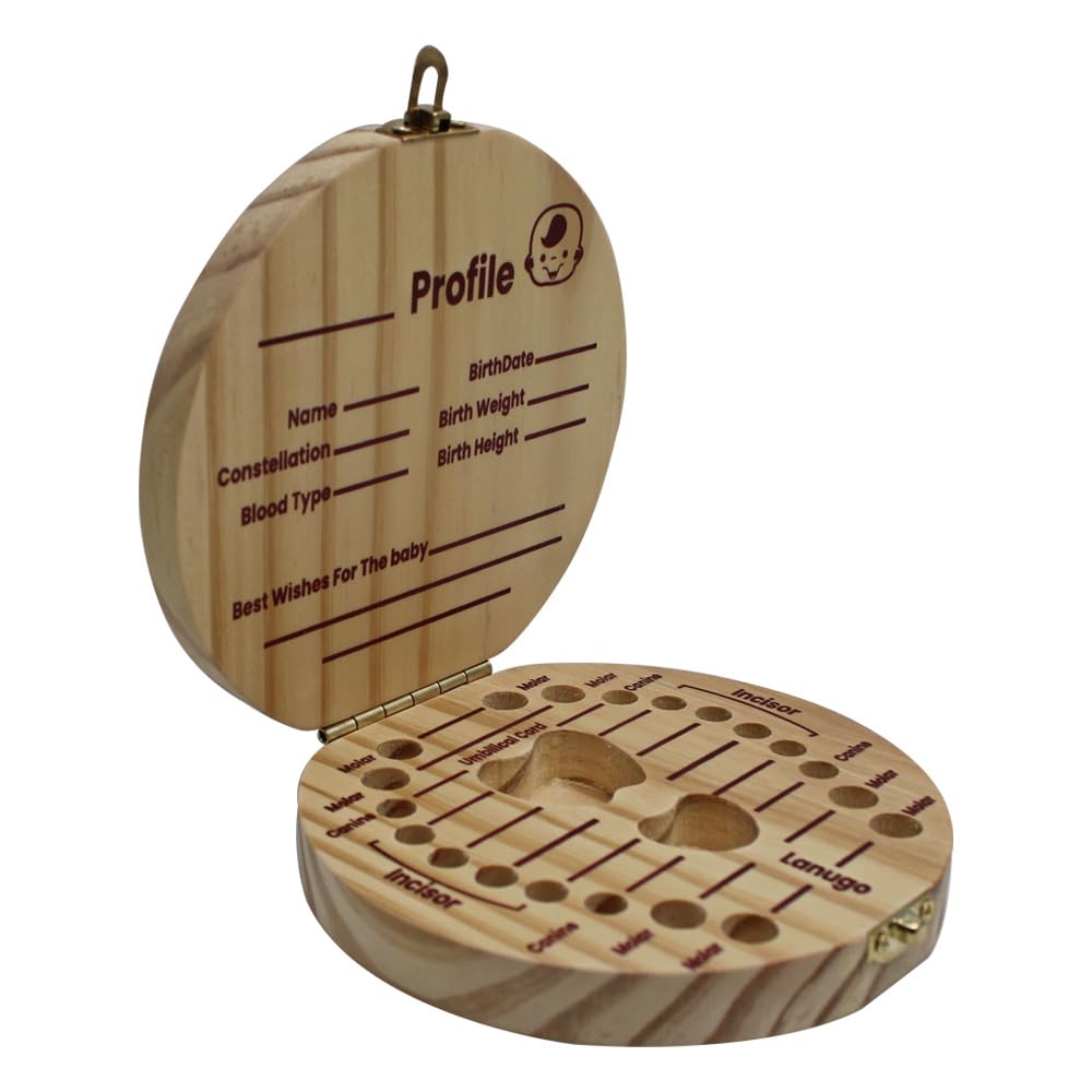 Playbox Wooden Tooth Saver Box – Keepsake Storage for Baby & Kids’ Lost Teeth - PBD - 001
