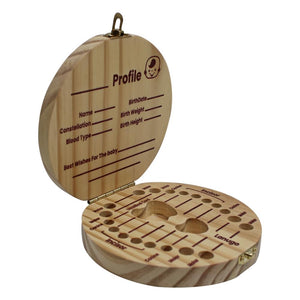 Playbox Wooden Tooth Saver Box – Keepsake Storage for Baby & Kids’ Lost Teeth - PBD - 001