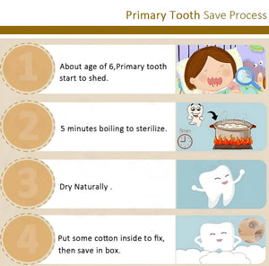 Playbox Wooden Tooth Saver Box – Keepsake Storage for Baby & Kids’ Lost Teeth - PBD - 001