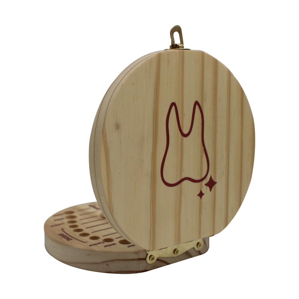 Playbox Wooden Tooth Saver Box – Keepsake Storage for Baby & Kids’ Lost Teeth - PBD - 001
