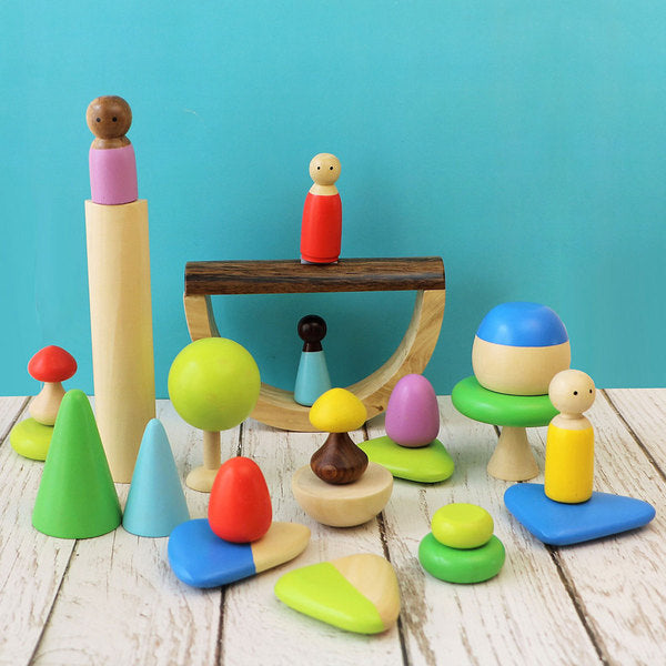 Shumee 24 Pieces Play Set With Peg Dolls