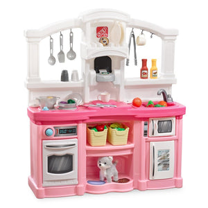 Playwell Step2 Fun with Friends Pink Toy Kitchen with Lights & Sounds 2+ Years - Pretend Play Toys