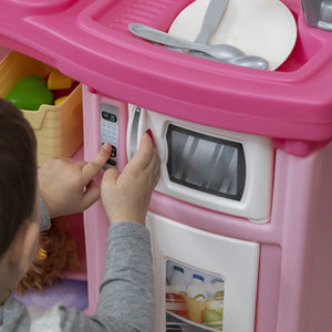 Playwell Step2 Fun with Friends Pink Toy Kitchen with Lights & Sounds 2+ Years - Pretend Play Toys