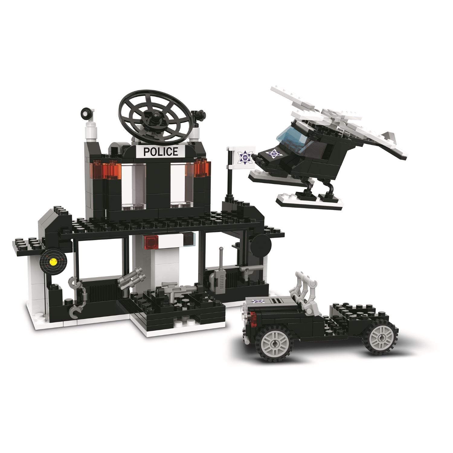 Playzu Building Blocks City Police Control Station - XB - 51008