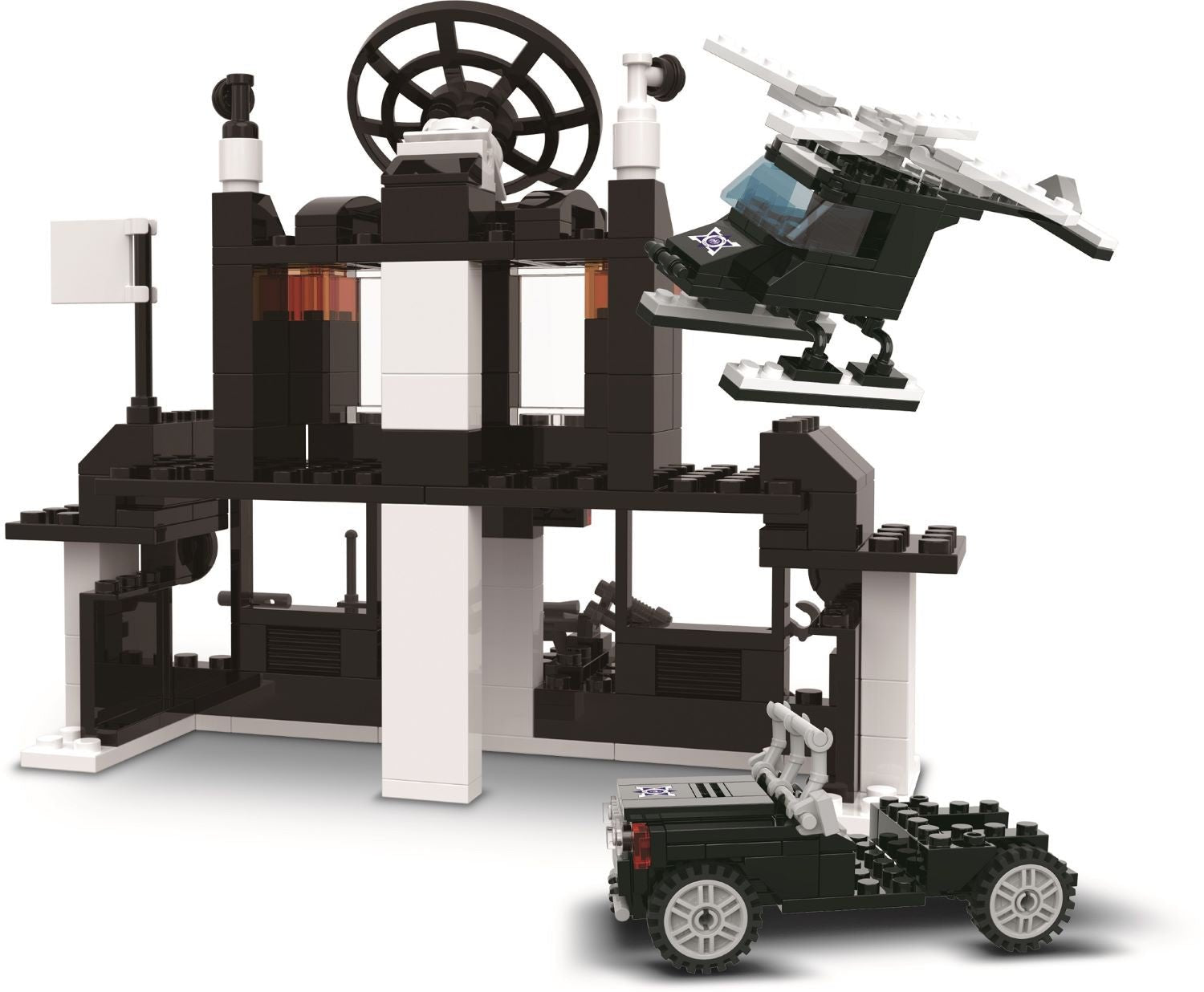 Playzu Building Blocks City Police Control Station - XB - 51008
